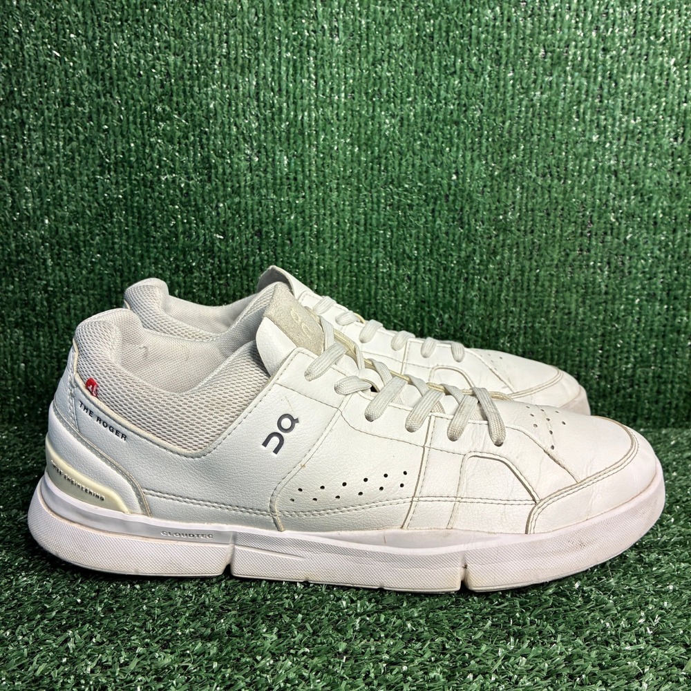 On The Roger Advantage Tennis CloudTec Low Top Sneakers White Mens Size 10.5